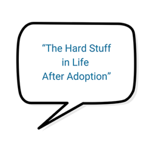 the hard stuff in life after adoption